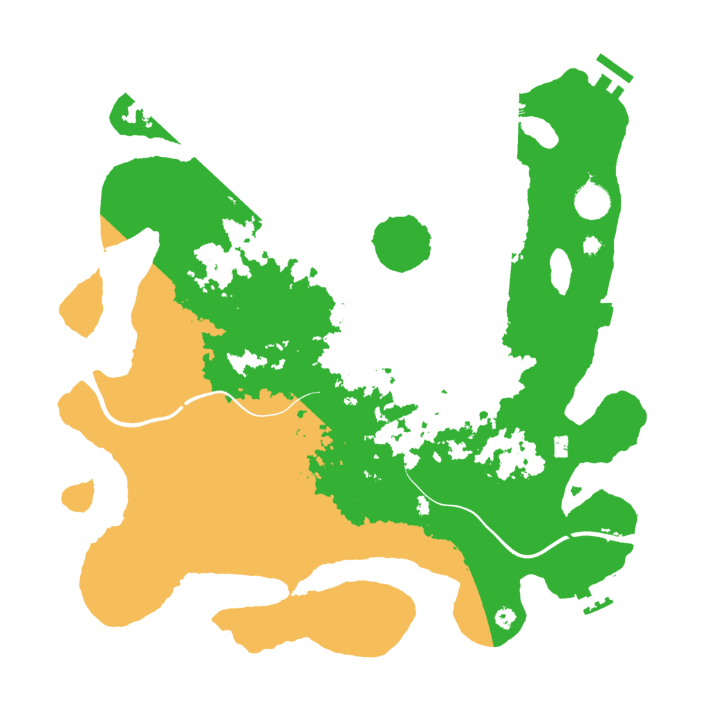 Biome Rust Map: Procedural Map, Size: 3500, Seed: 653914266