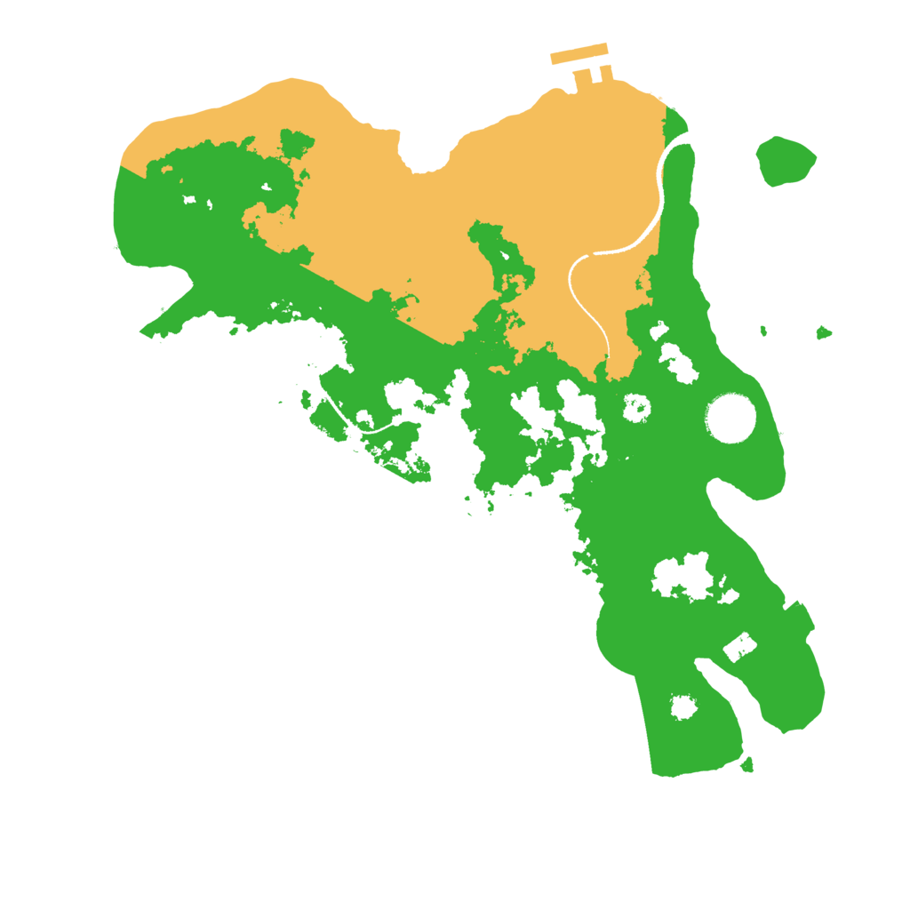Biome Rust Map: Procedural Map, Size: 3200, Seed: 1791171291