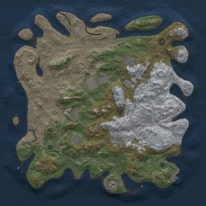 Thumbnail Rust Map: Procedural Map, Size: 4250, Seed: 39009963, 20 Monuments