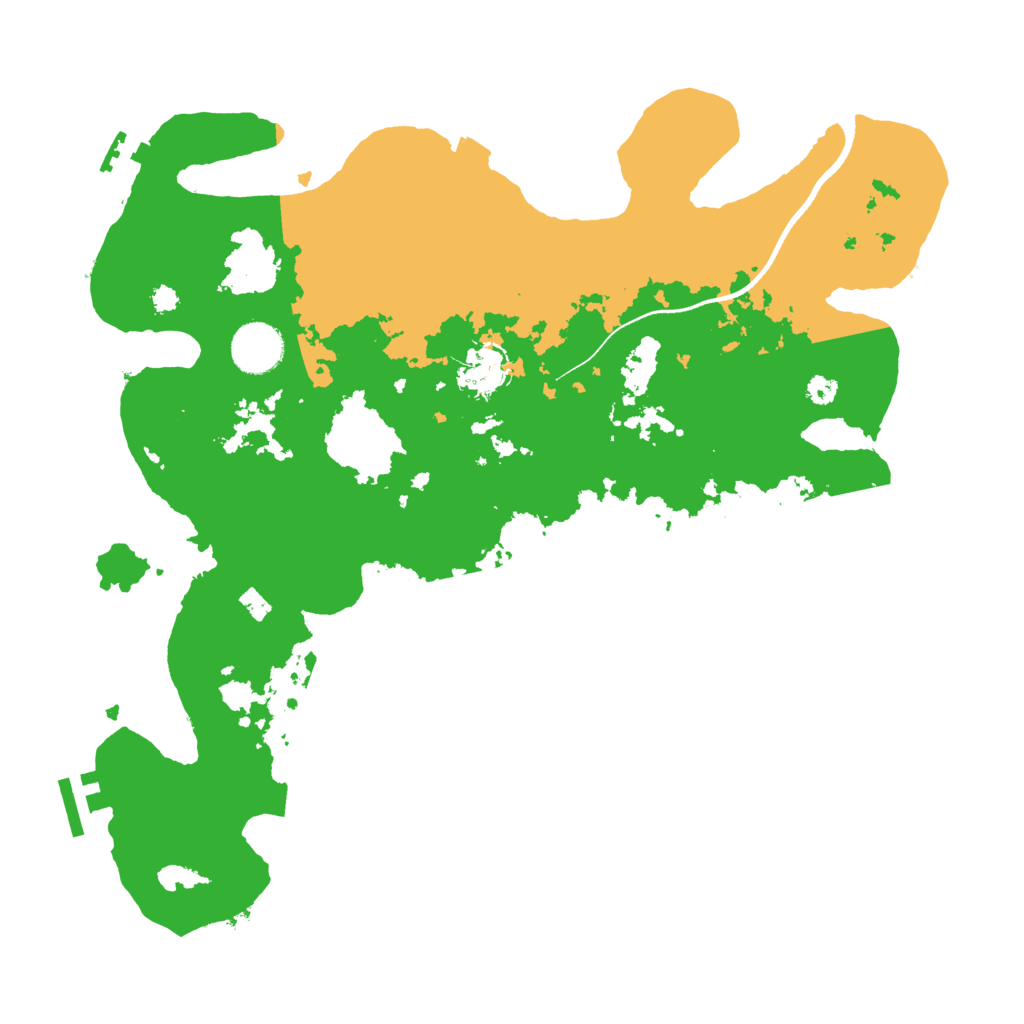 Biome Rust Map: Procedural Map, Size: 3500, Seed: 61132649