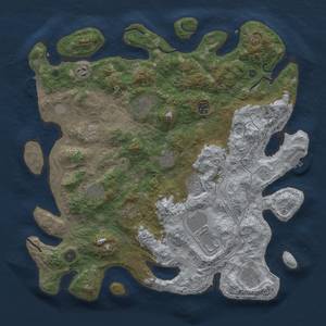 Thumbnail Rust Map: Procedural Map, Size: 4250, Seed: 619484023, 19 Monuments