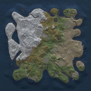 Thumbnail Rust Map: Procedural Map, Size: 3500, Seed: 20029913, 18 Monuments