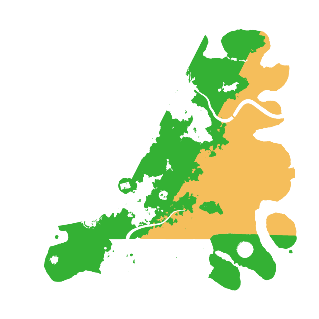 Biome Rust Map: Procedural Map, Size: 3500, Seed: 20029913