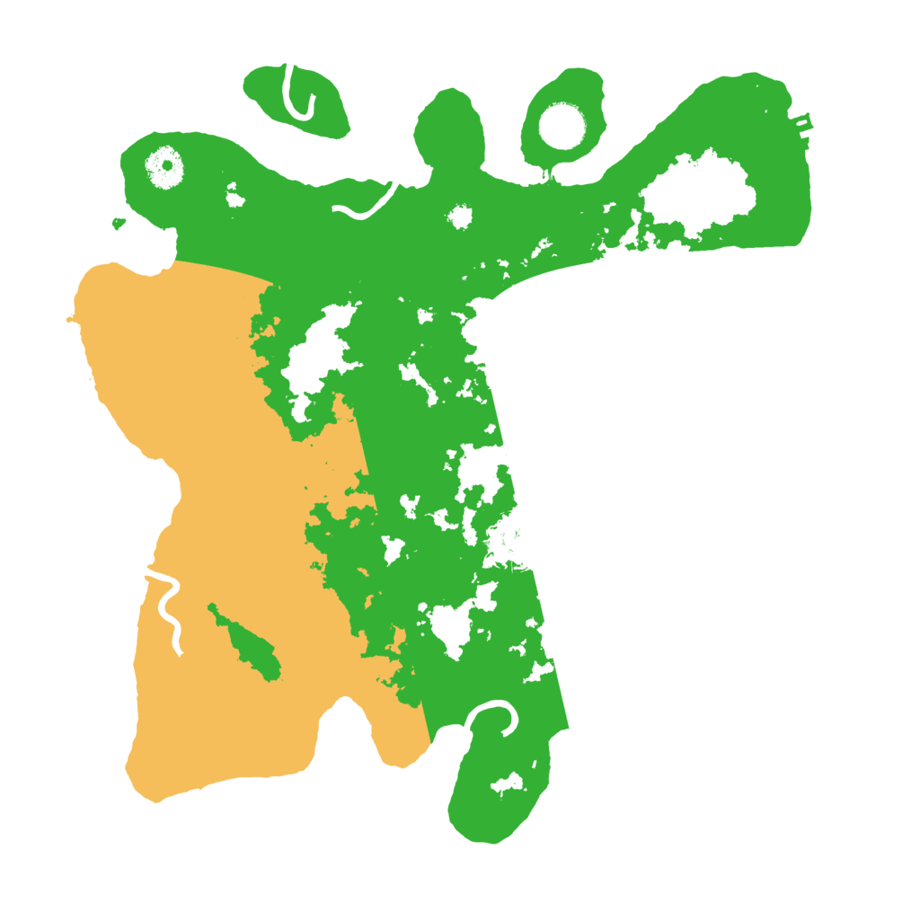 Biome Rust Map: Procedural Map, Size: 3500, Seed: 695835231