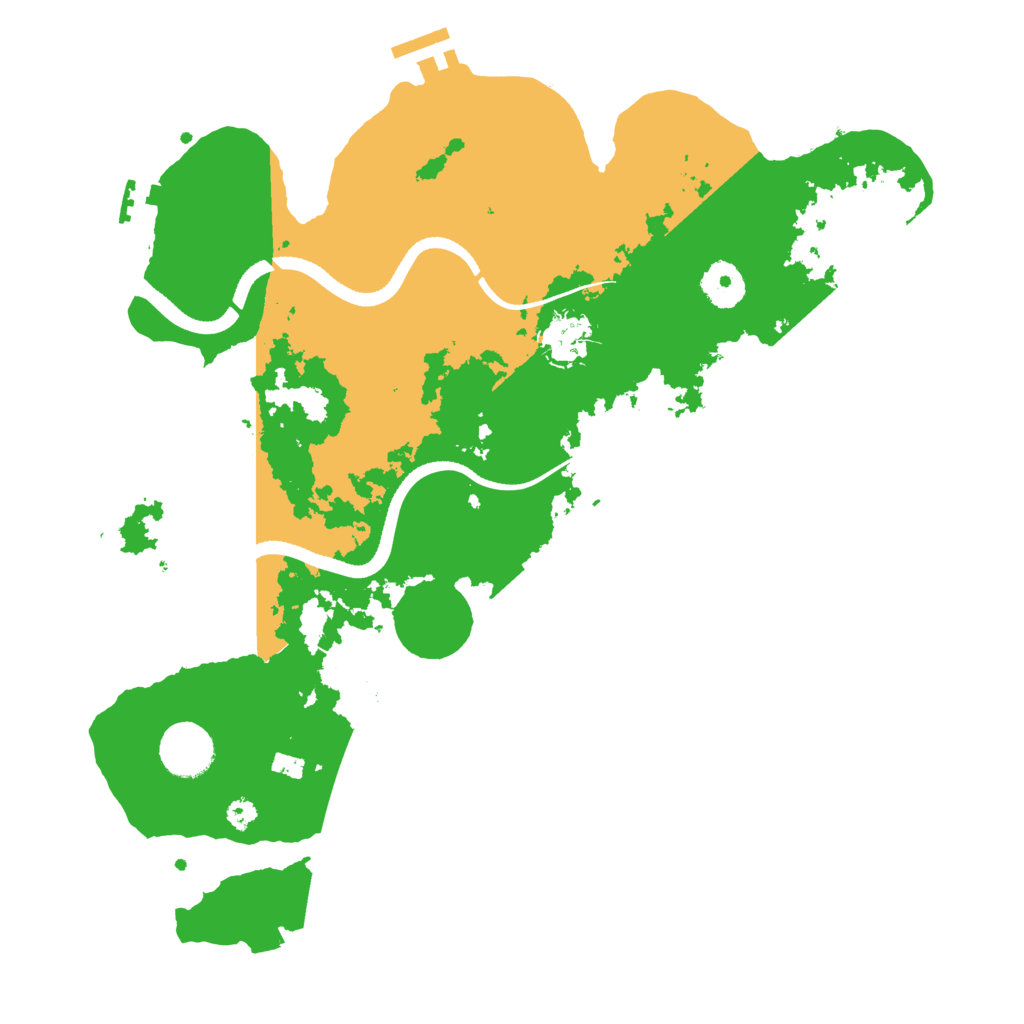 Biome Rust Map: Procedural Map, Size: 3500, Seed: 1348640840