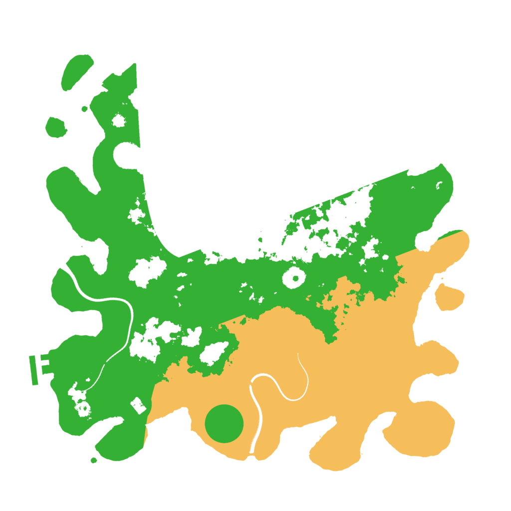 Biome Rust Map: Procedural Map, Size: 3500, Seed: 681599