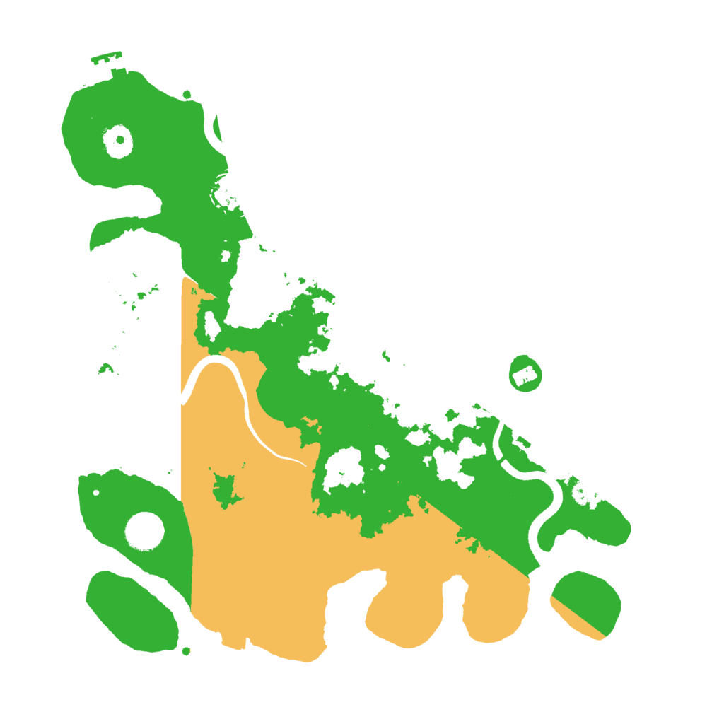 Biome Rust Map: Procedural Map, Size: 3500, Seed: 8484508