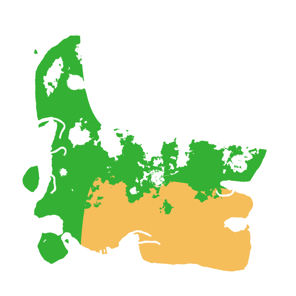 Biome Rust Map: Procedural Map, Size: 3500, Seed: 1295307836