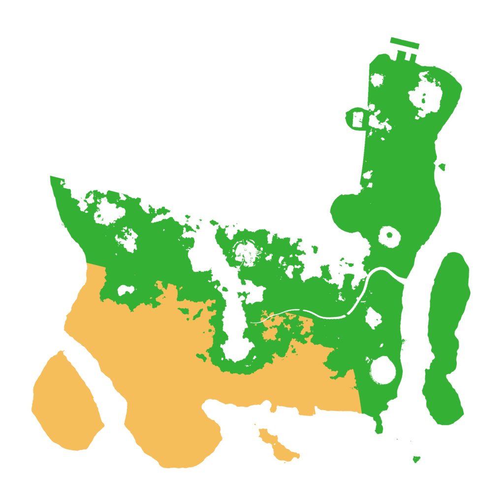 Biome Rust Map: Procedural Map, Size: 3500, Seed: 4079987
