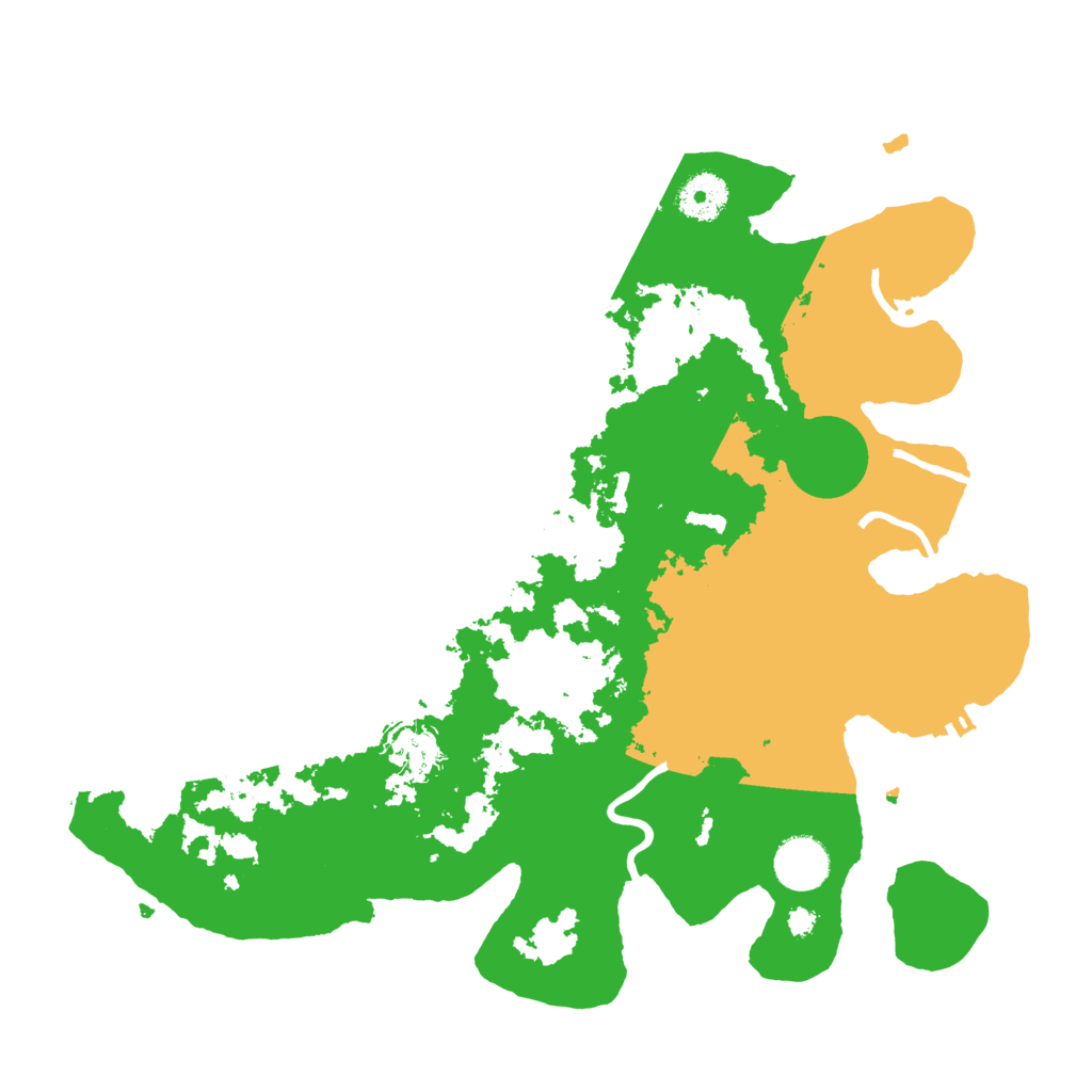 Biome Rust Map: Procedural Map, Size: 3500, Seed: 29997128