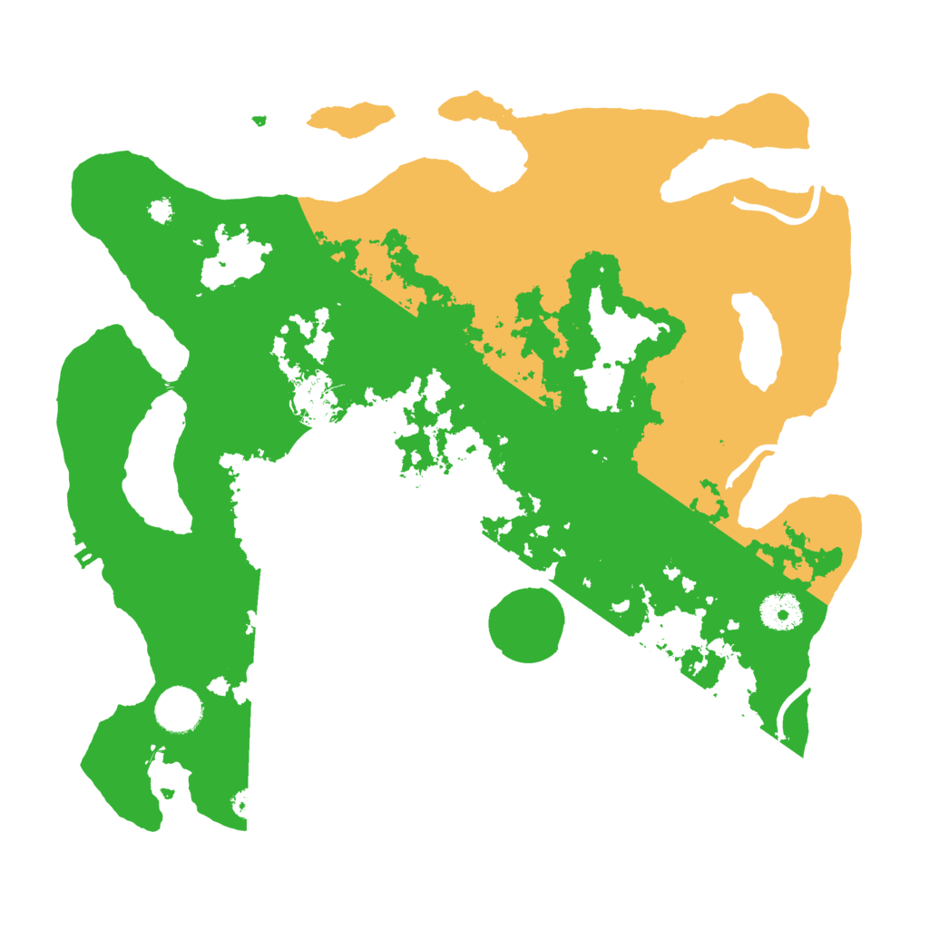 Biome Rust Map: Procedural Map, Size: 3500, Seed: 84058449