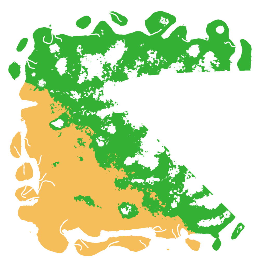 Biome Rust Map: Procedural Map, Size: 6000, Seed: 42118