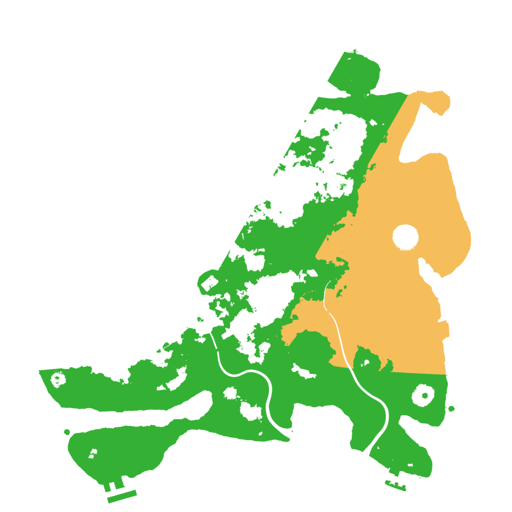 Biome Rust Map: Procedural Map, Size: 3500, Seed: 1050981651