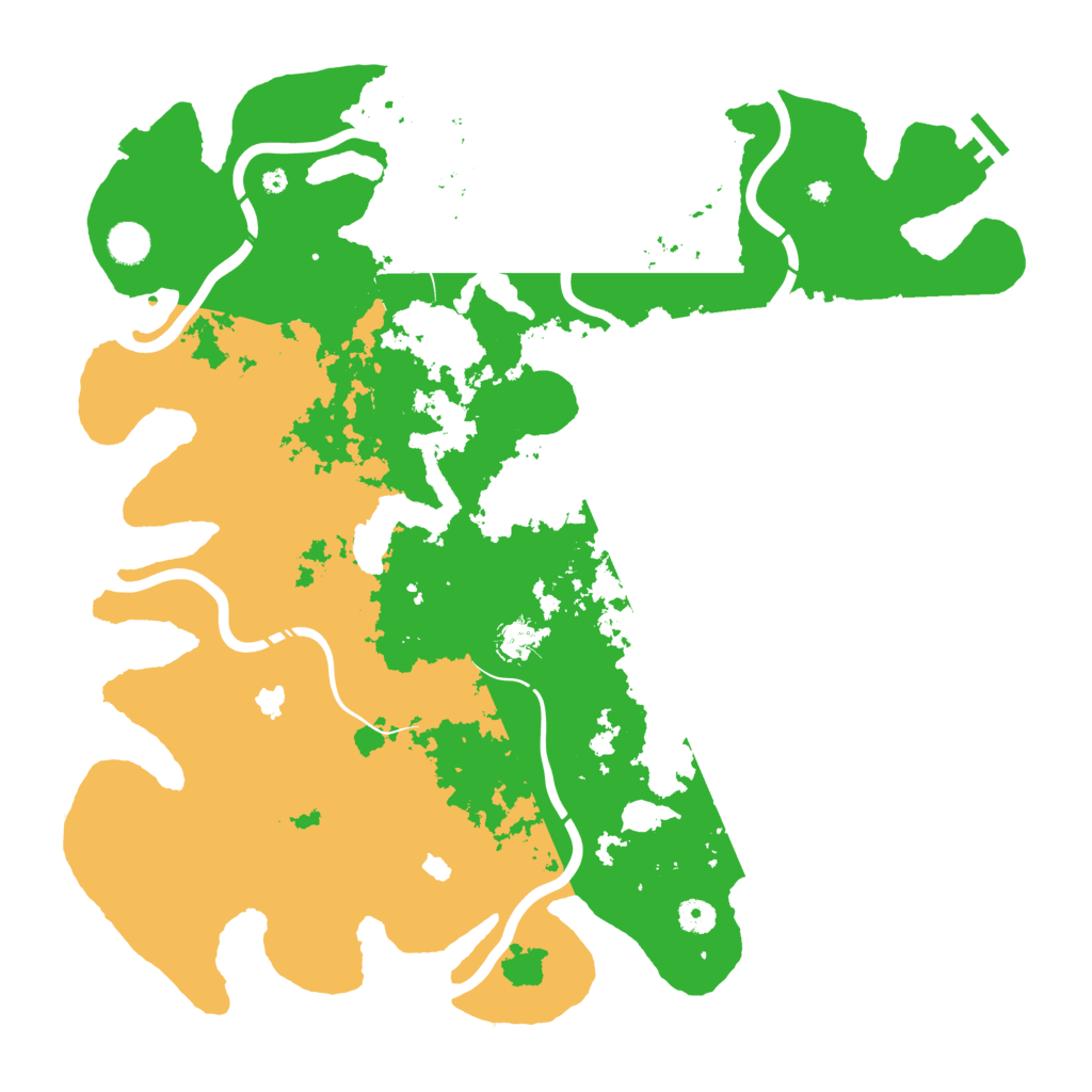 Biome Rust Map: Procedural Map, Size: 4500, Seed: 1835060512