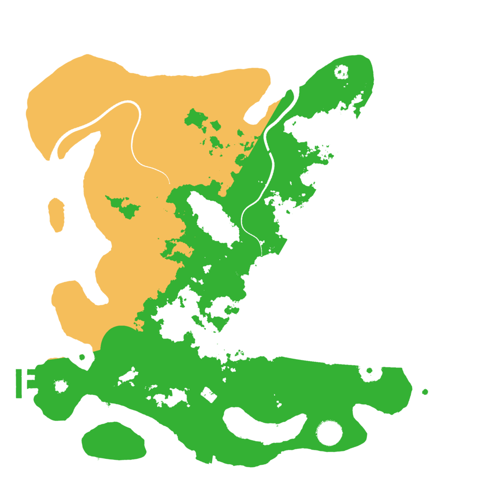 Biome Rust Map: Procedural Map, Size: 3500, Seed: 3354004