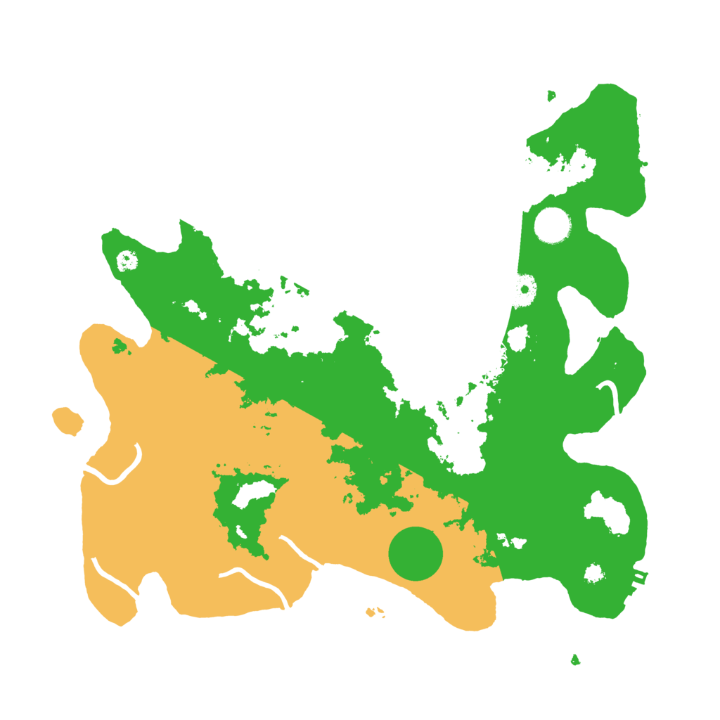 Biome Rust Map: Procedural Map, Size: 3500, Seed: 48249942