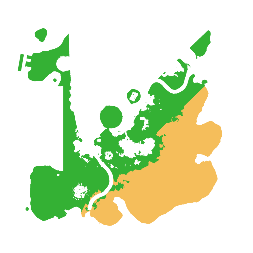 Biome Rust Map: Procedural Map, Size: 3000, Seed: 70643211