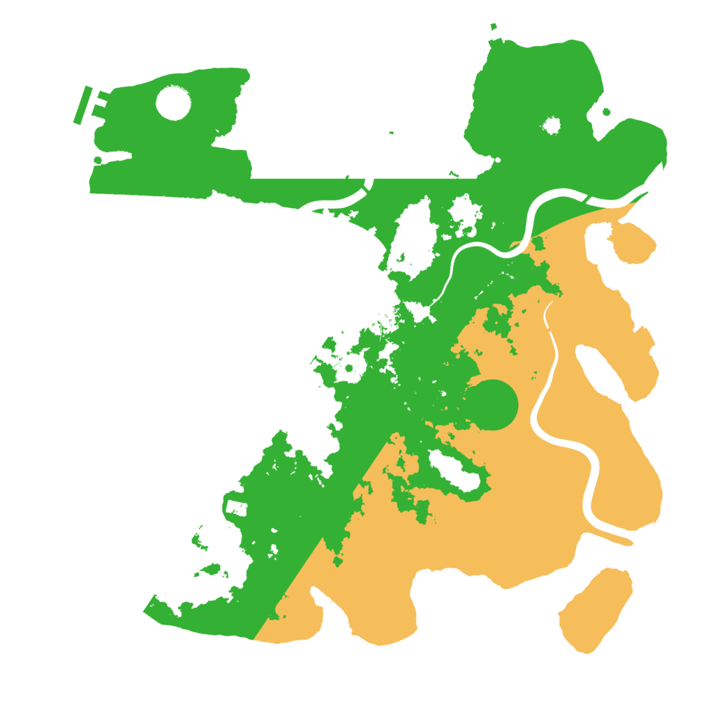 Biome Rust Map: Procedural Map, Size: 3700, Seed: 166618415