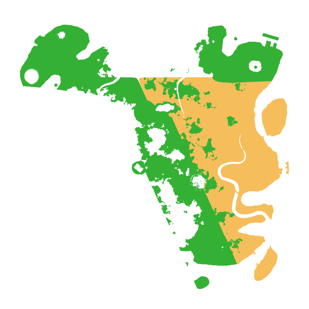 Biome Rust Map: Procedural Map, Size: 3800, Seed: 555112