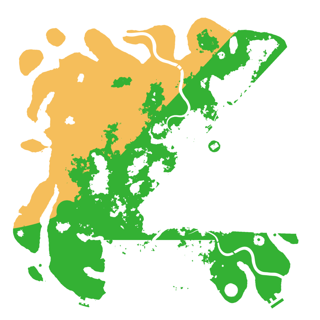 Biome Rust Map: Procedural Map, Size: 4500, Seed: 98116