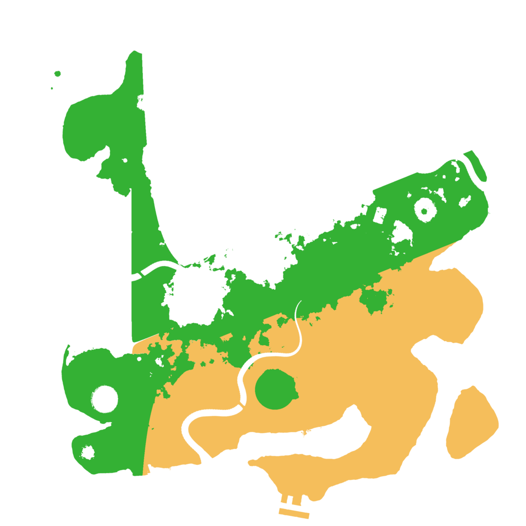 Biome Rust Map: Procedural Map, Size: 3500, Seed: 166850023