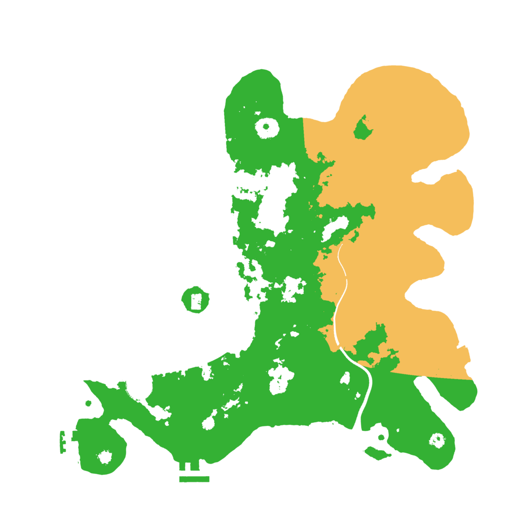 Biome Rust Map: Procedural Map, Size: 3500, Seed: 31450699