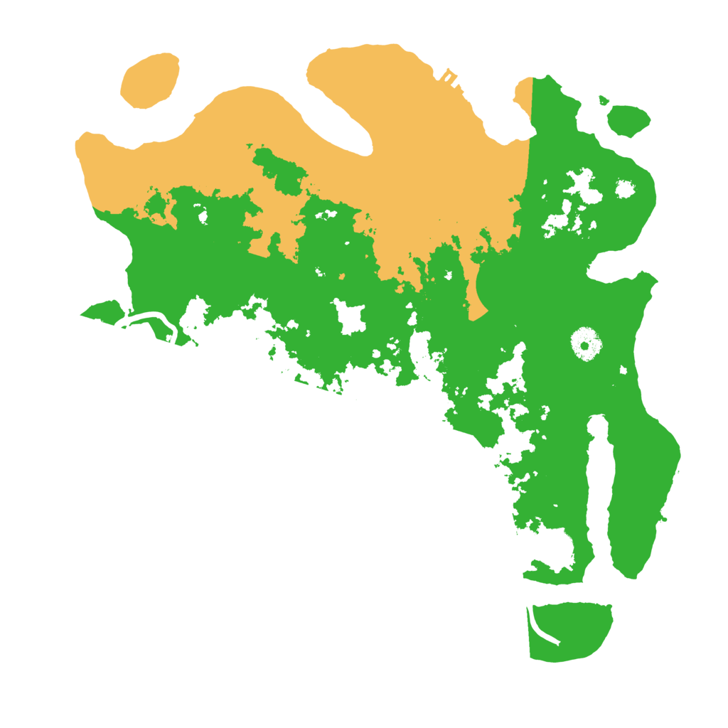 Biome Rust Map: Procedural Map, Size: 3500, Seed: 239345