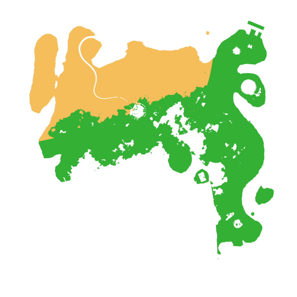 Biome Rust Map: Procedural Map, Size: 3500, Seed: 1144737