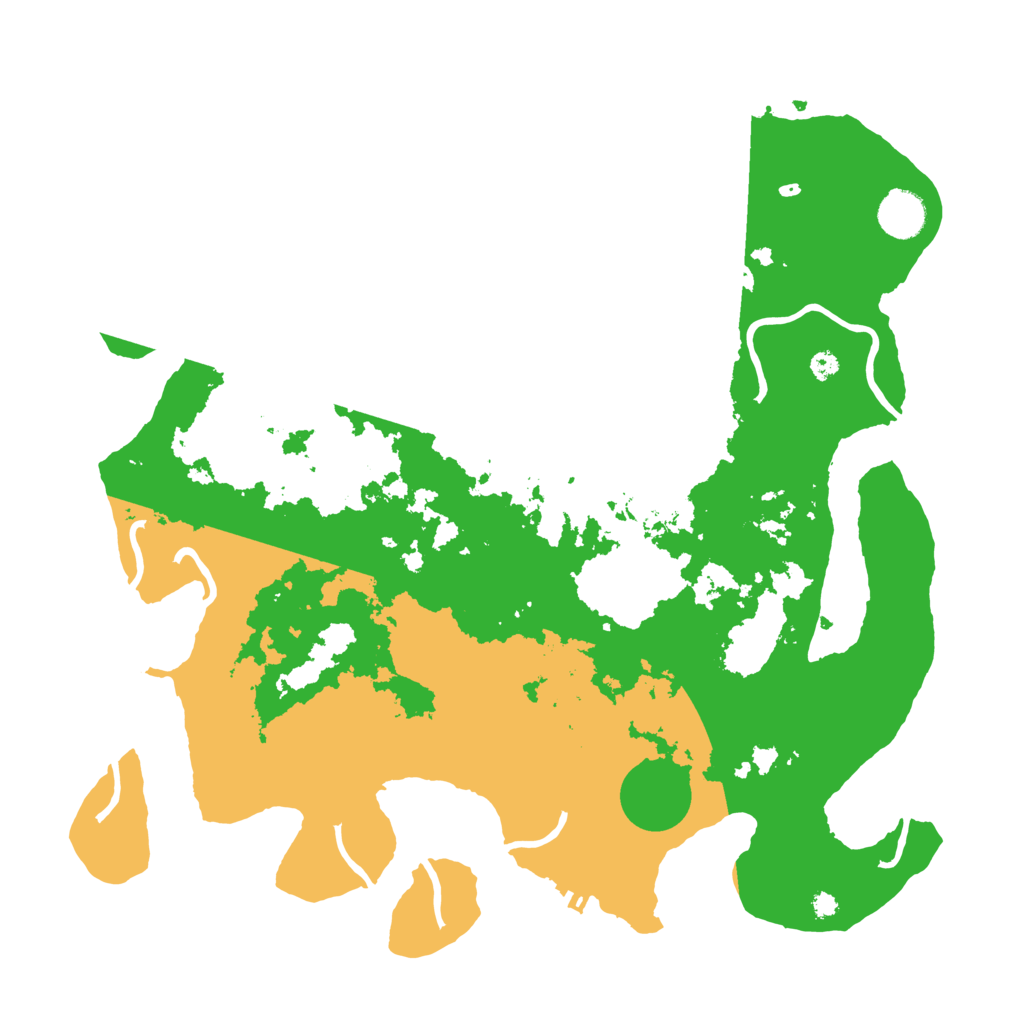Biome Rust Map: Procedural Map, Size: 3800, Seed: 65987993
