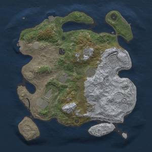 Thumbnail Rust Map: Procedural Map, Size: 3500, Seed: 2016, 15 Monuments