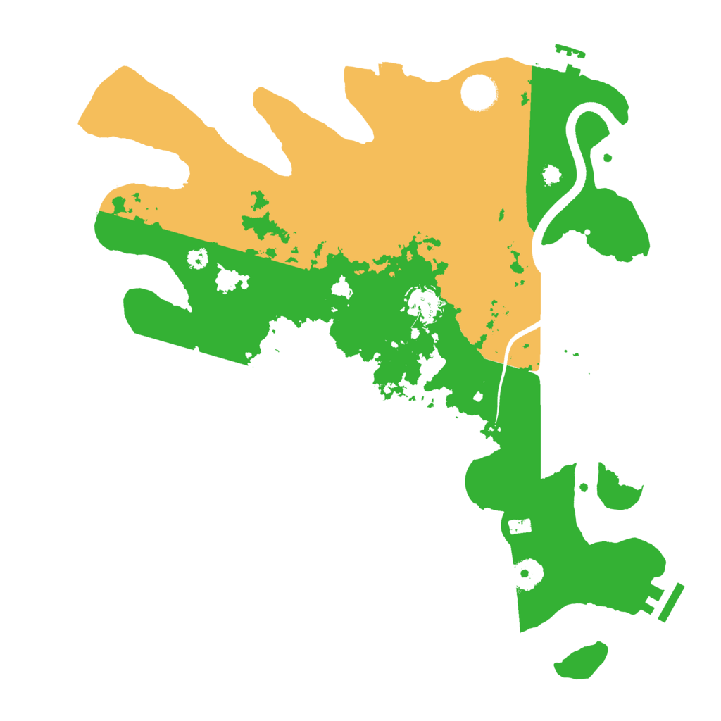 Biome Rust Map: Procedural Map, Size: 3500, Seed: 889321321