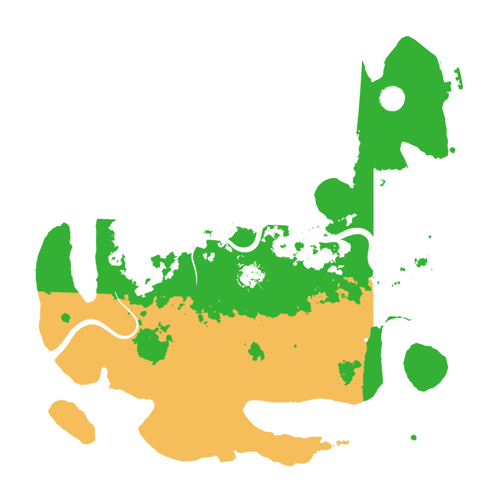 Biome Rust Map: Procedural Map, Size: 3500, Seed: 28223658