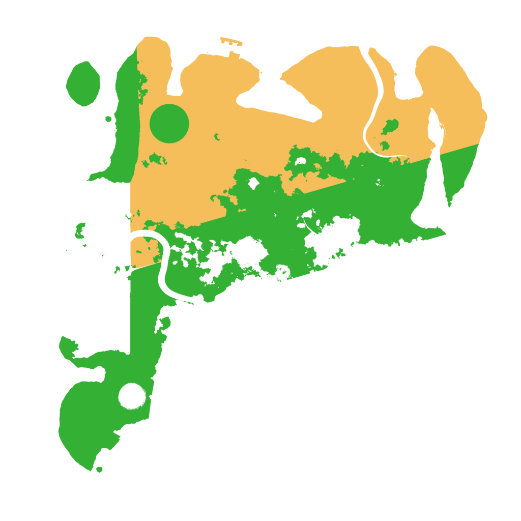 Biome Rust Map: Procedural Map, Size: 3500, Seed: 426009795