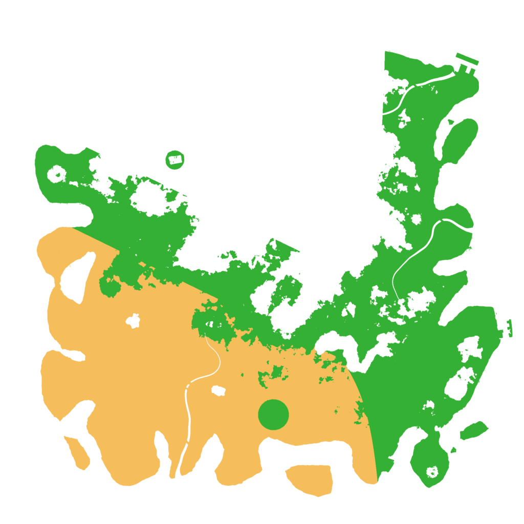 Biome Rust Map: Procedural Map, Size: 4500, Seed: 11542531