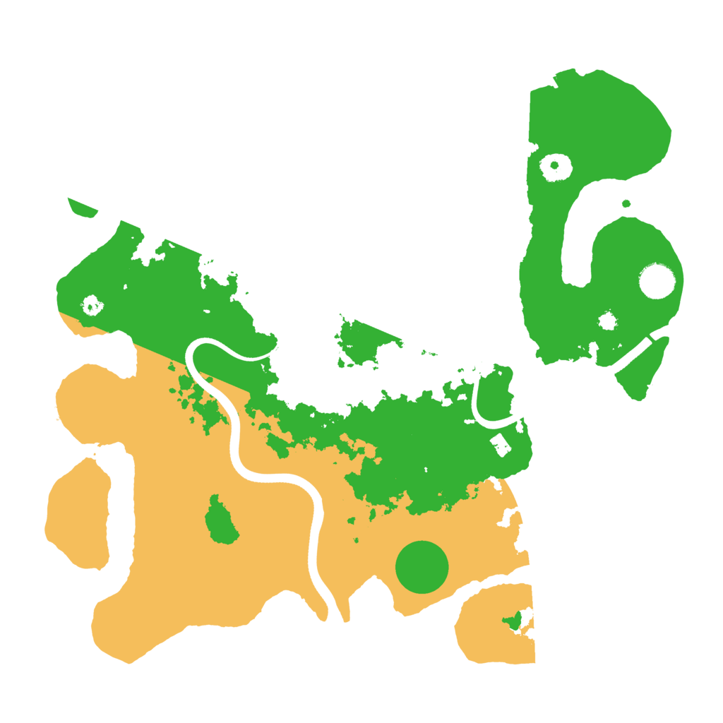 Biome Rust Map: Procedural Map, Size: 3600, Seed: 73844415