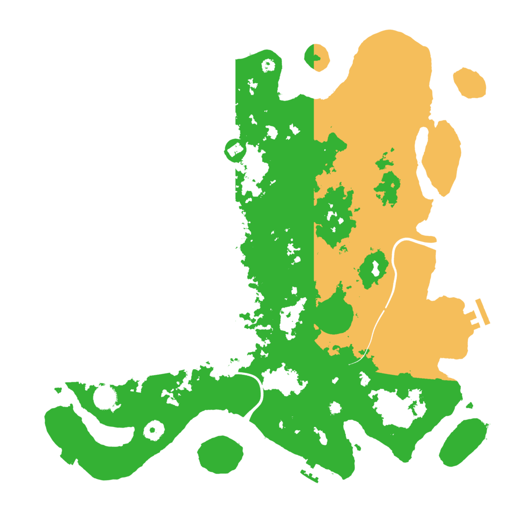 Biome Rust Map: Procedural Map, Size: 3900, Seed: 411222