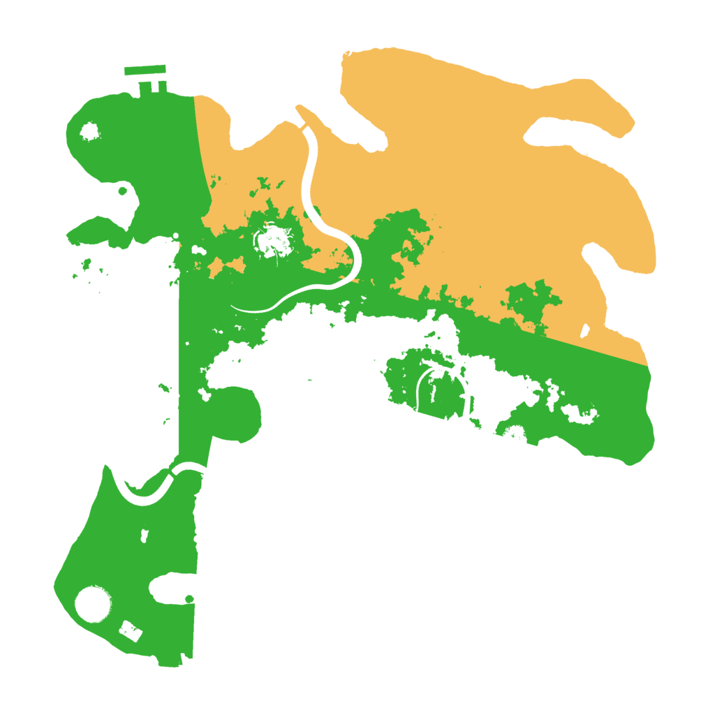 Biome Rust Map: Procedural Map, Size: 3500, Seed: 1321295376