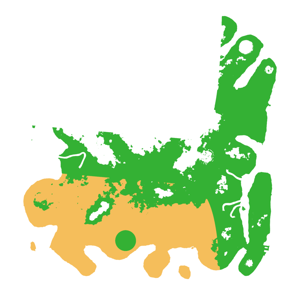 Biome Rust Map: Procedural Map, Size: 3850, Seed: 1234