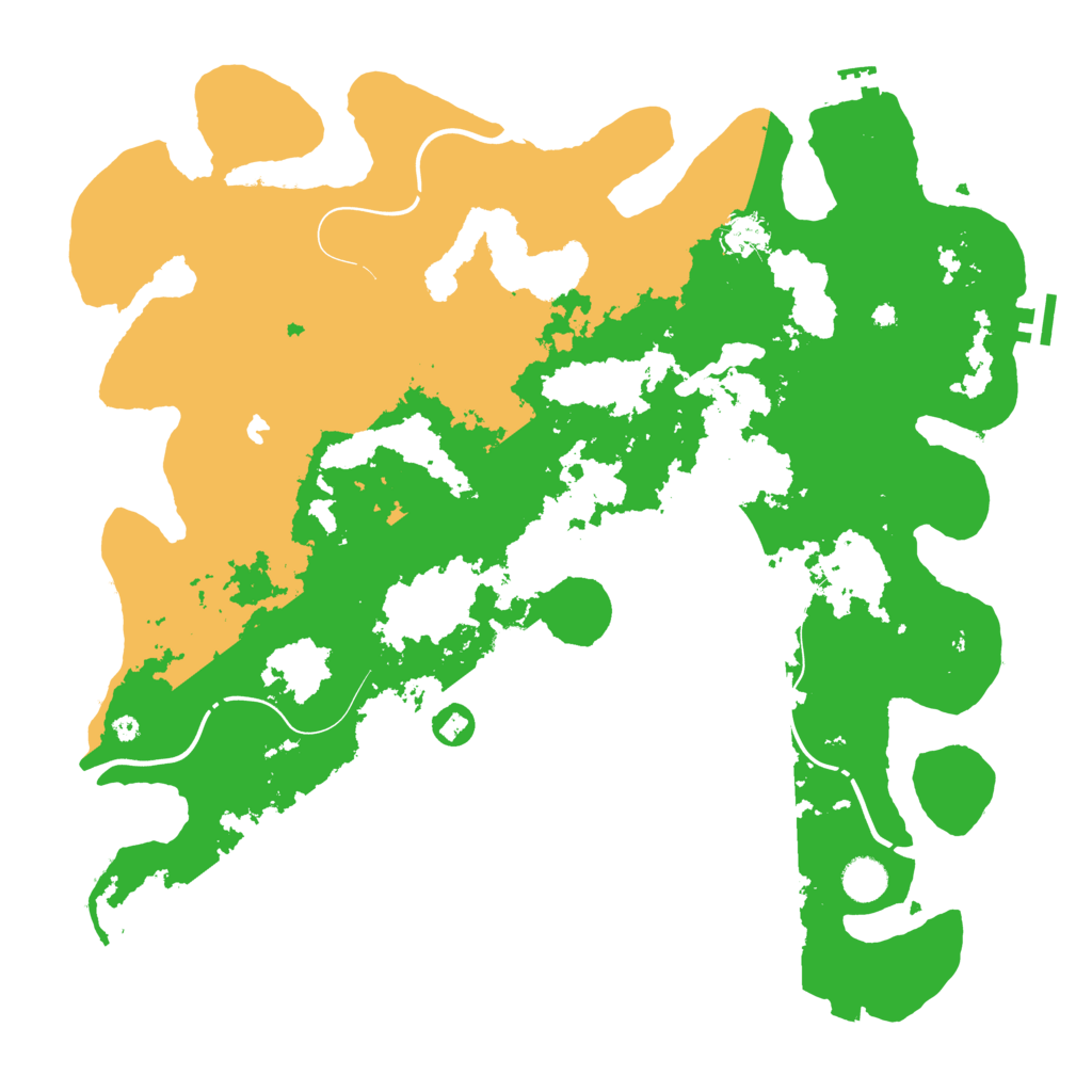 Biome Rust Map: Procedural Map, Size: 4300, Seed: 17776