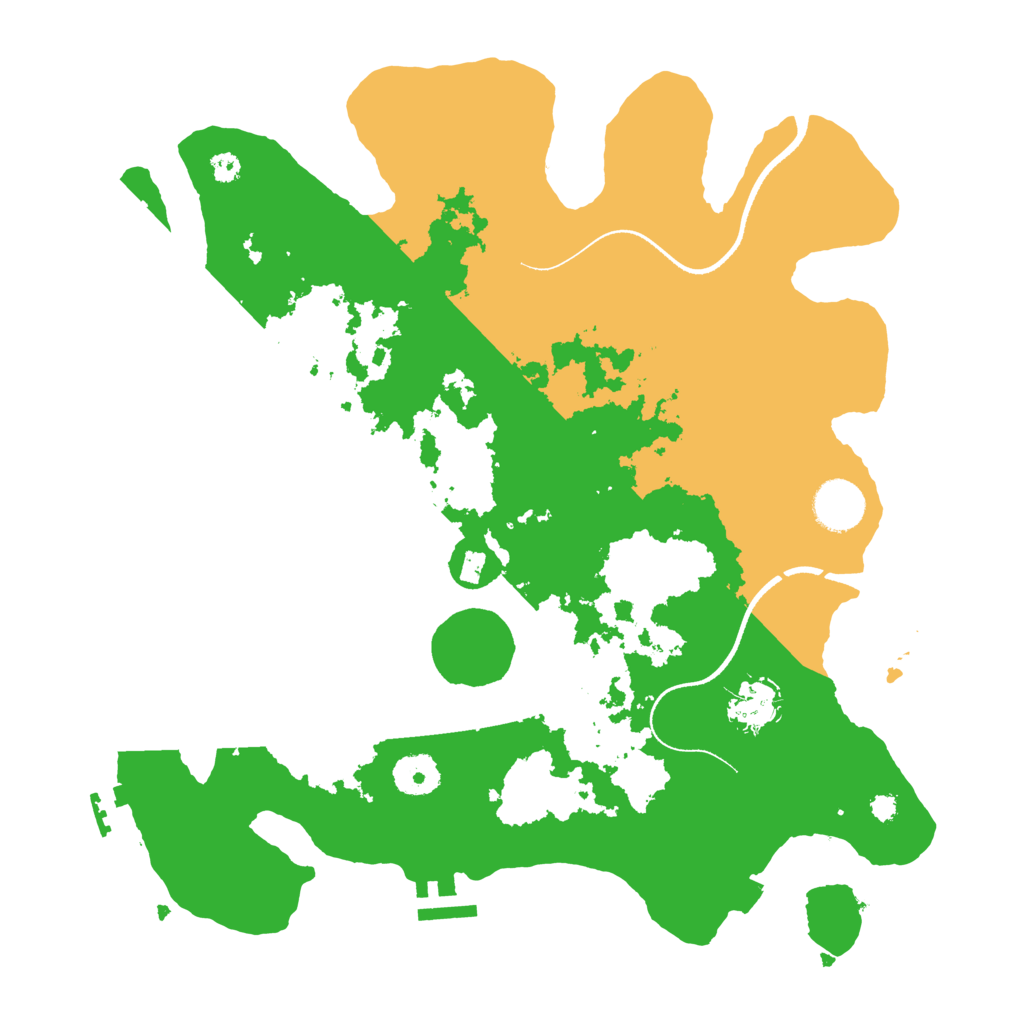 Biome Rust Map: Procedural Map, Size: 3500, Seed: 2050764733