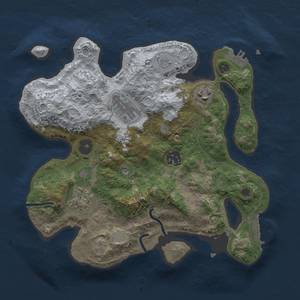 Thumbnail Rust Map: Procedural Map, Size: 3000, Seed: 788242071, 13 Monuments