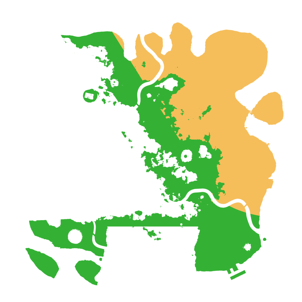 Biome Rust Map: Procedural Map, Size: 3750, Seed: 481450384