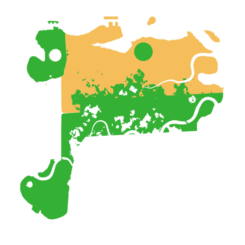 Biome Rust Map: Procedural Map, Size: 3500, Seed: 317831109