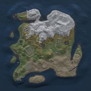 Thumbnail Rust Map: Procedural Map, Size: 3000, Seed: 671593077, 15 Monuments