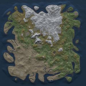 Thumbnail Rust Map: Procedural Map, Size: 5000, Seed: 176458753, 20 Monuments