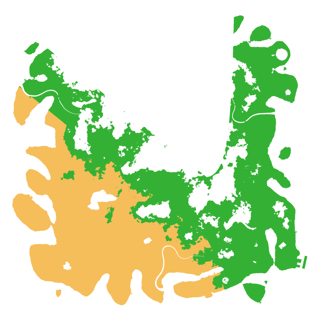 Biome Rust Map: Procedural Map, Size: 5000, Seed: 176458753