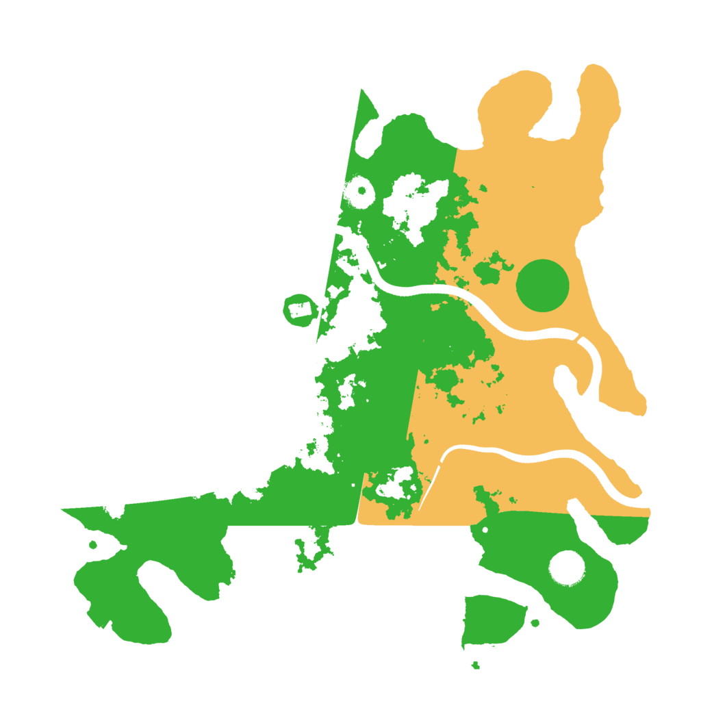 Biome Rust Map: Procedural Map, Size: 3500, Seed: 42229561