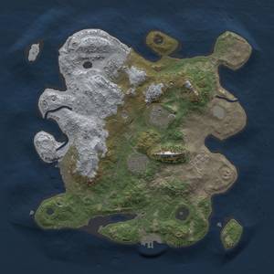 Thumbnail Rust Map: Procedural Map, Size: 3000, Seed: 19110, 13 Monuments
