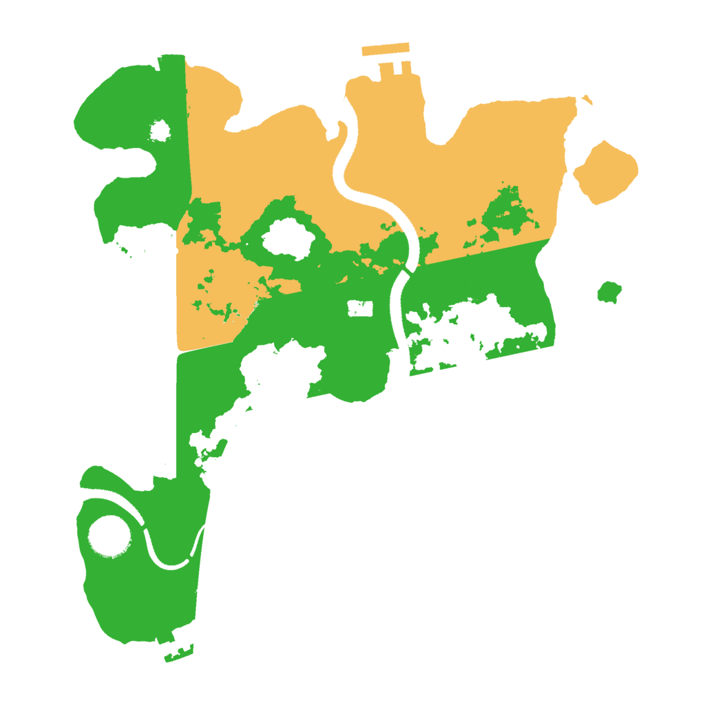 Biome Rust Map: Procedural Map, Size: 3000, Seed: 61132649