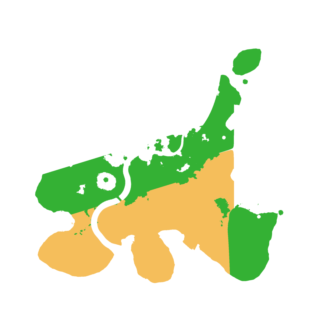 Biome Rust Map: Procedural Map, Size: 2500, Seed: 2354523